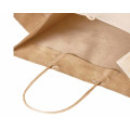 10*6.75*12 Inch Chept Price Handle Brown Kraft Zara Plain Cheap Price Paper Bags with Tyvek Paper Bags